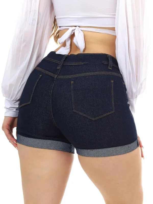 Shorts Jeans Feminino Cintura Alta Levanta Bumbum - Image 2