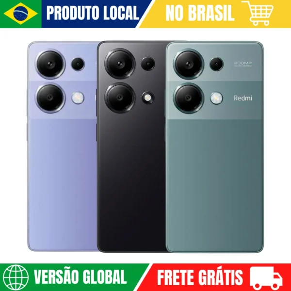 Celular Xiaomi NOTE 13 PRO 4G | Câmera 200MP , Processador MediaTek Helio G99 Ultra (4 nm), Bateria 5000mah, Carregamento 67W , Versão Global , Envio do Brasil