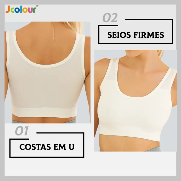 Kit 3 Top Fitness Nadador Academia com Bojo Removível - Image 2