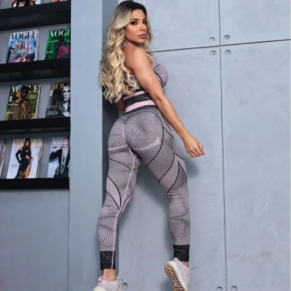 Conjunto Academia Fitness Levanta Bumbum Poliamida Premium